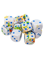 Chessex d6 Cube 16mm Brush Breezy (12)