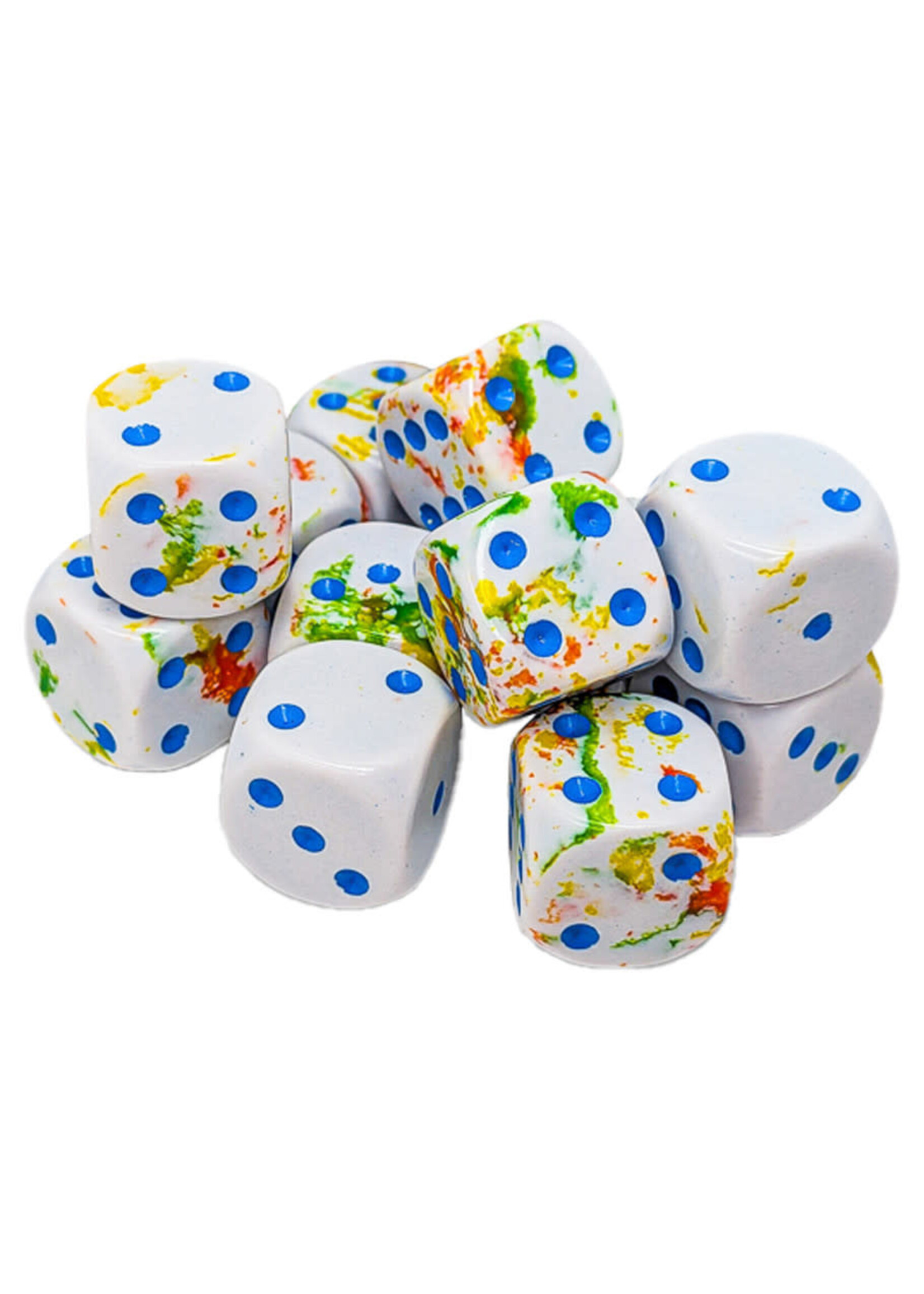 Chessex d6 Cube 16mm Brush Breezy (12)