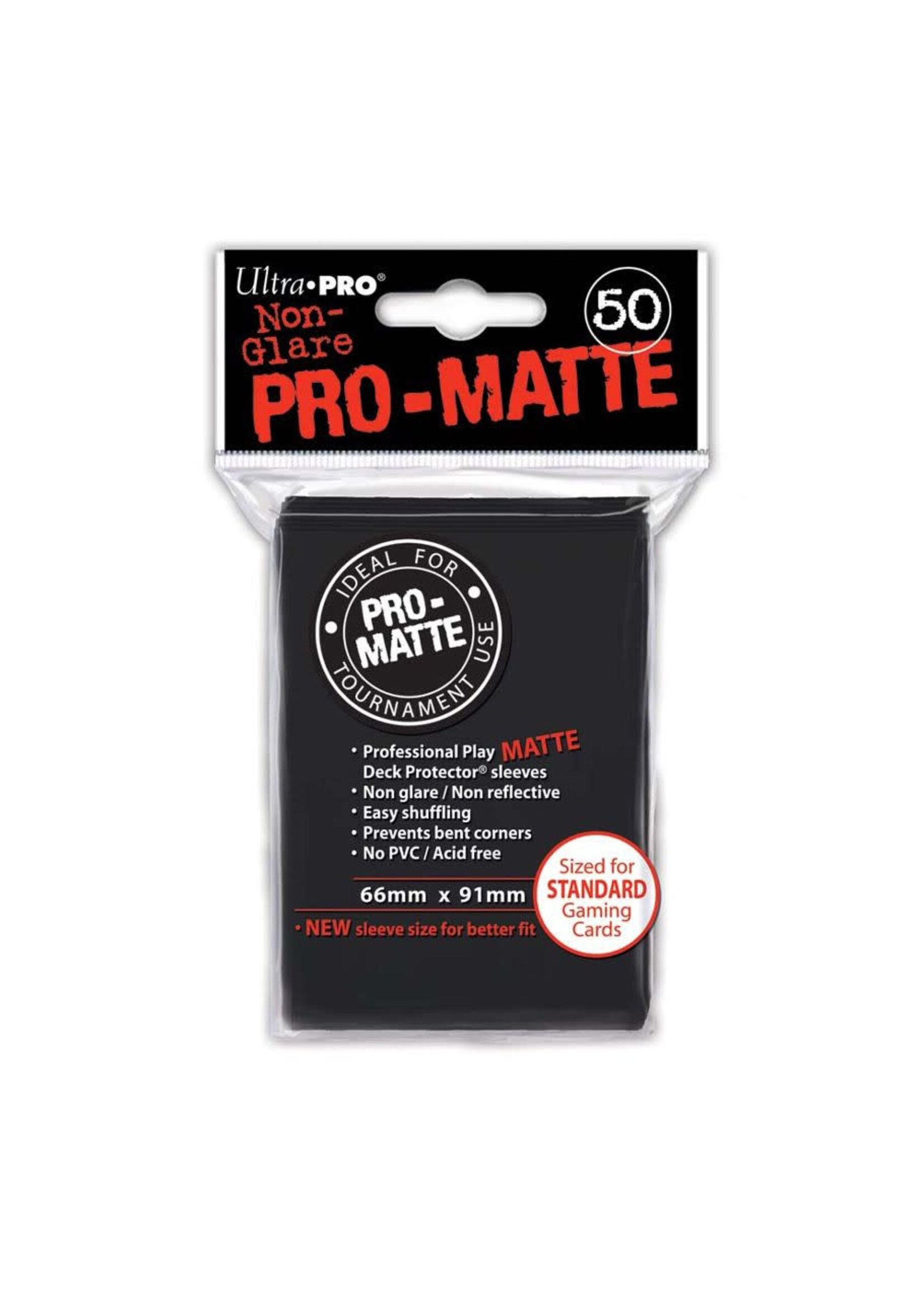 Ultra Pro Deck Protector Sleeves Pro-Matte Black (50)