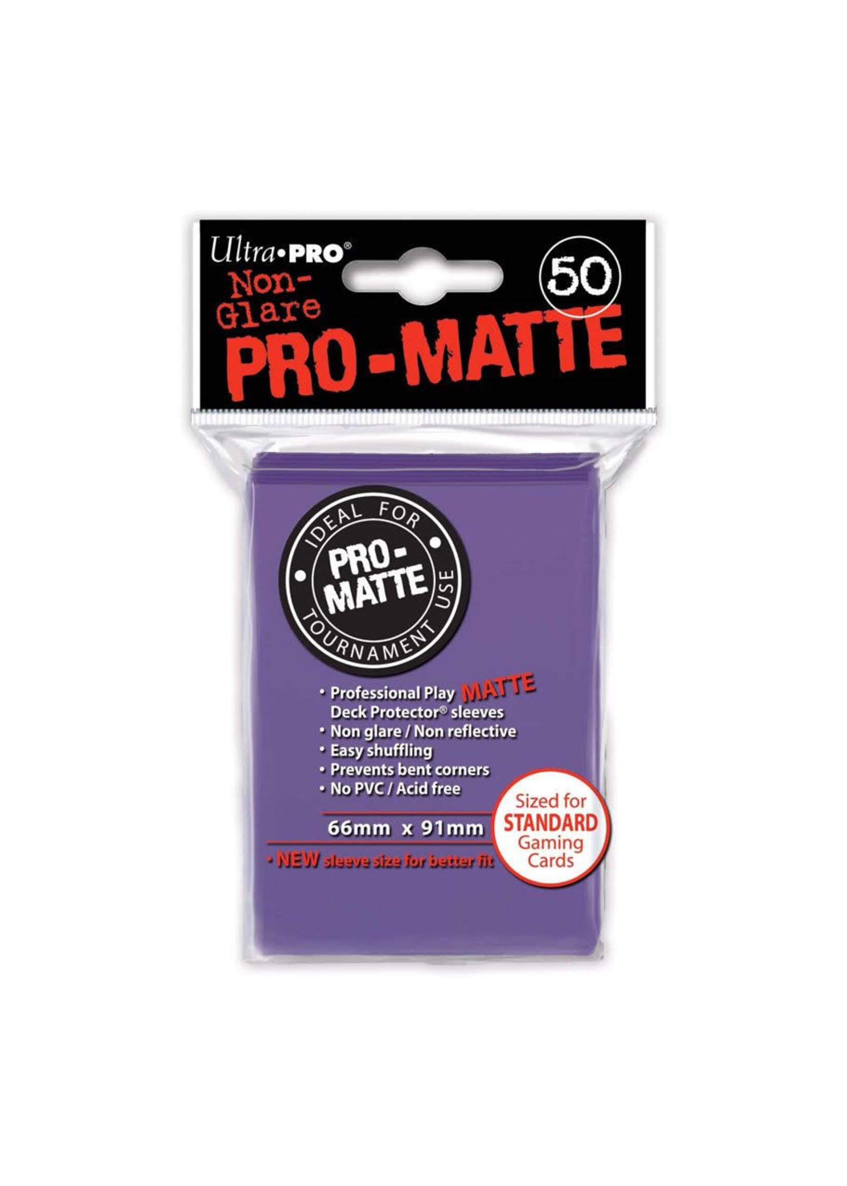 Ultra Pro Deck Protector Sleeves Pro-Matte Purple (50)