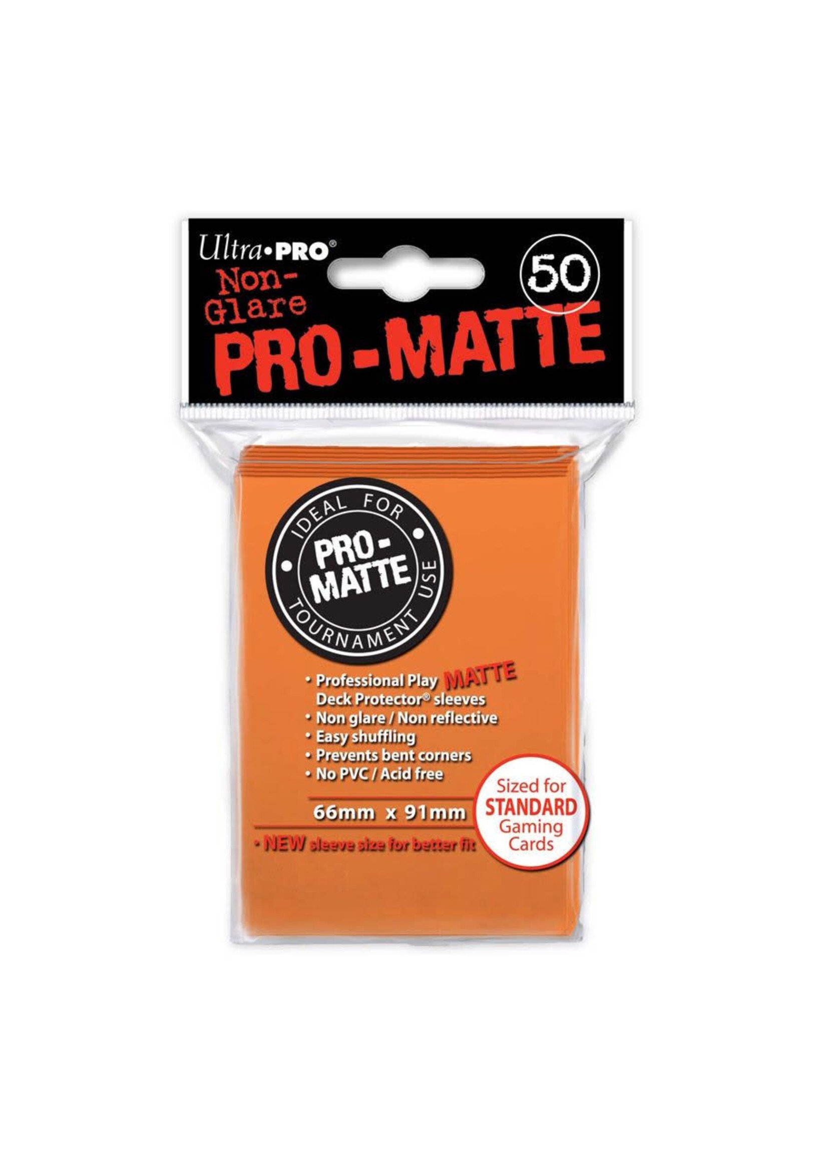 Ultra Pro Deck Protector Sleeves Pro-Matte Orange (50)