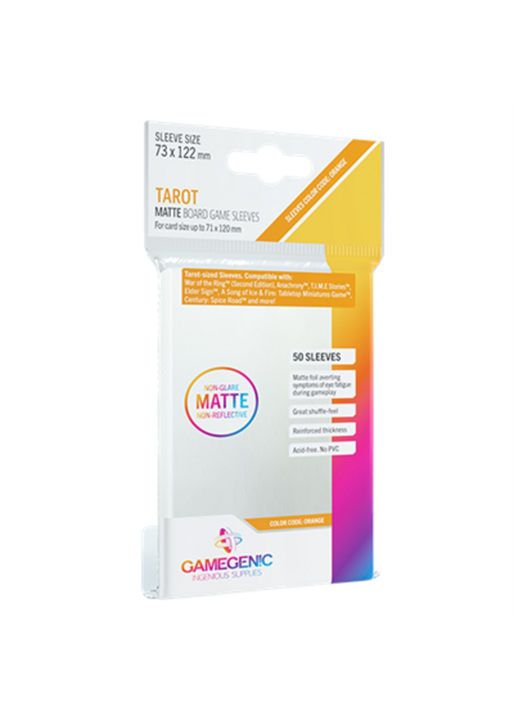 Gamegenic Board Game Sleeves Tarot Clear Matte