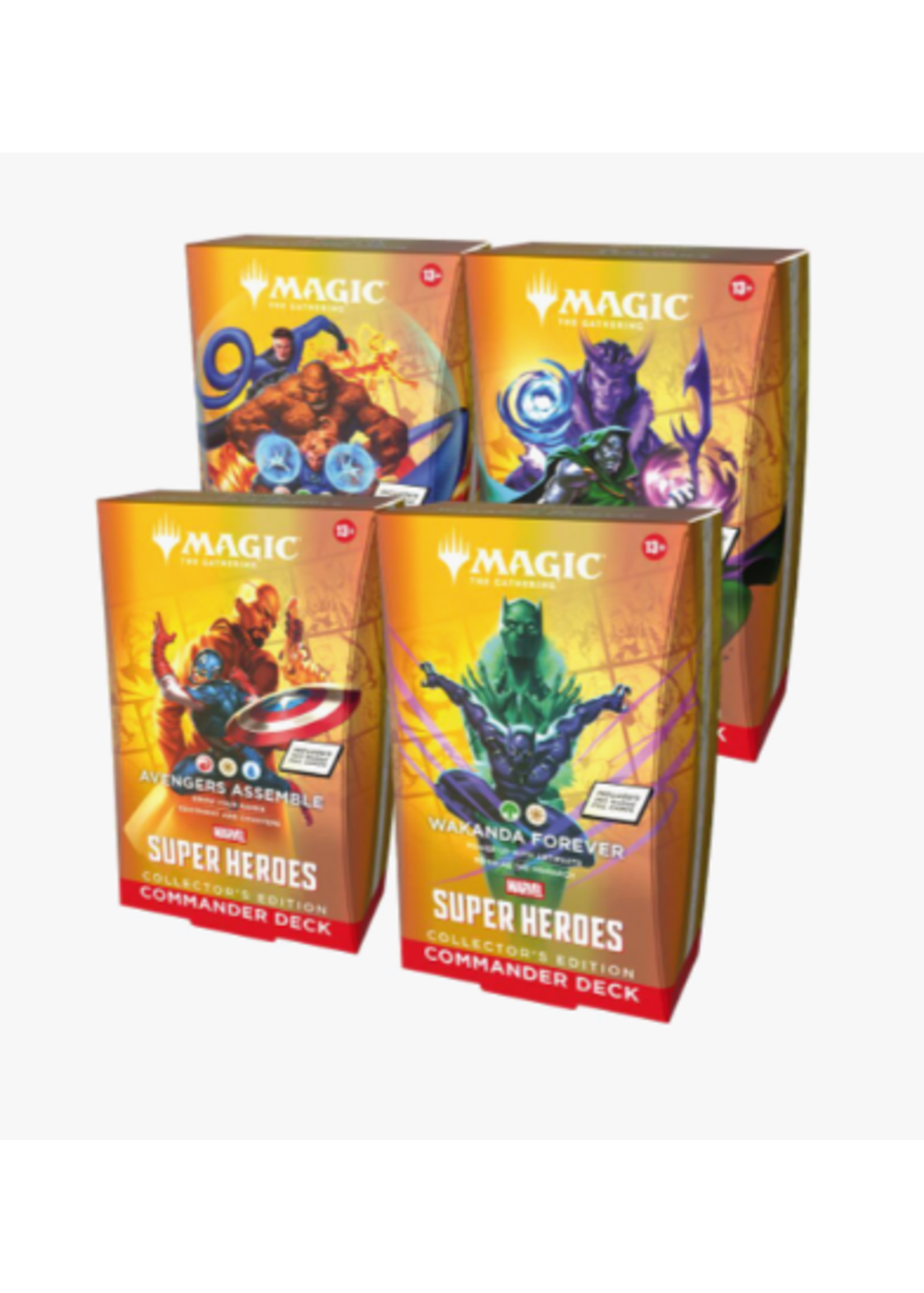 Wizards of the Coast MtG Marvel Super Heroes Commander Decks - Collector All (4) [preorder]