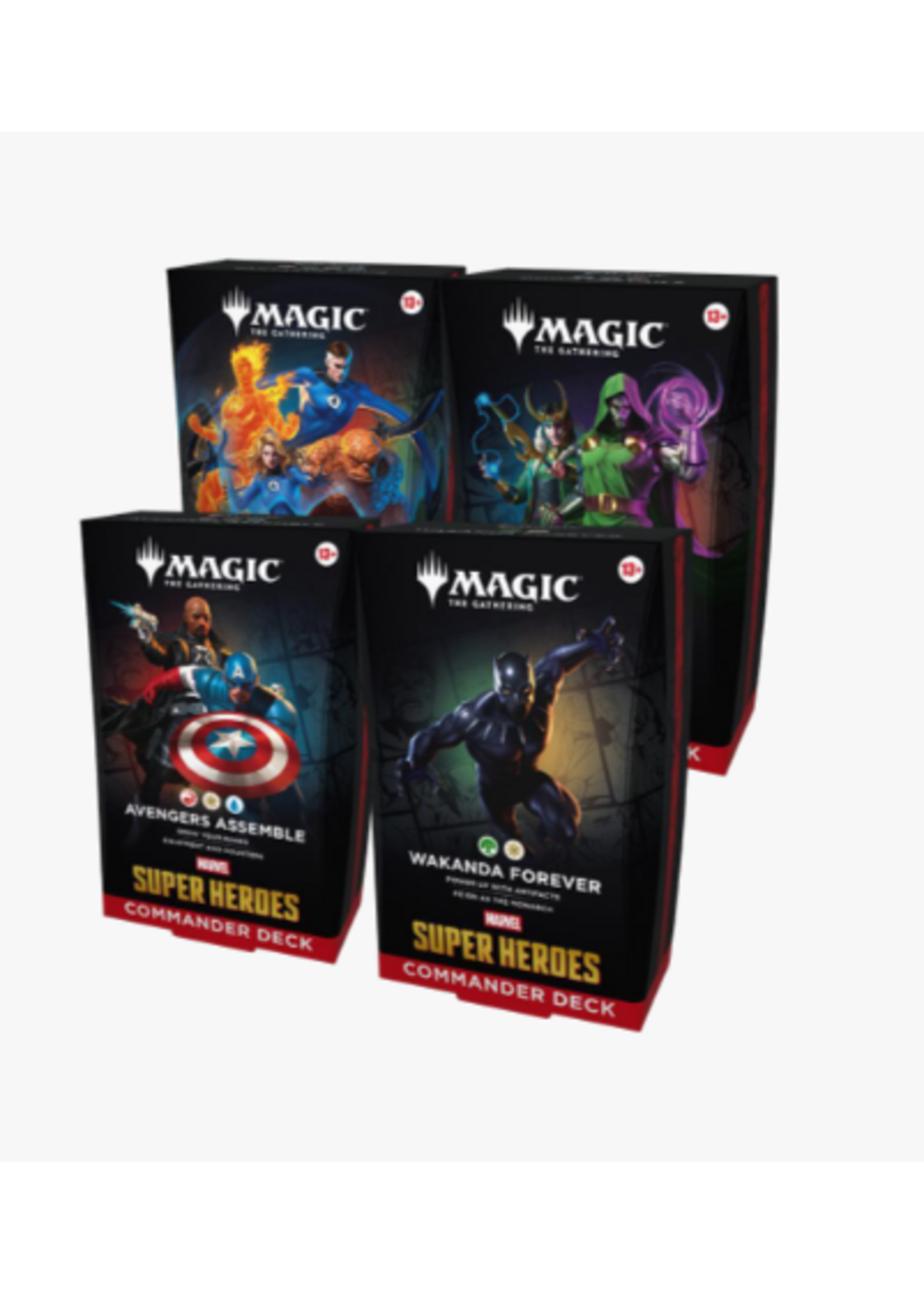 Wizards of the Coast MtG Marvel Super Heroes Commander Decks - Regular All (4) [preorder]