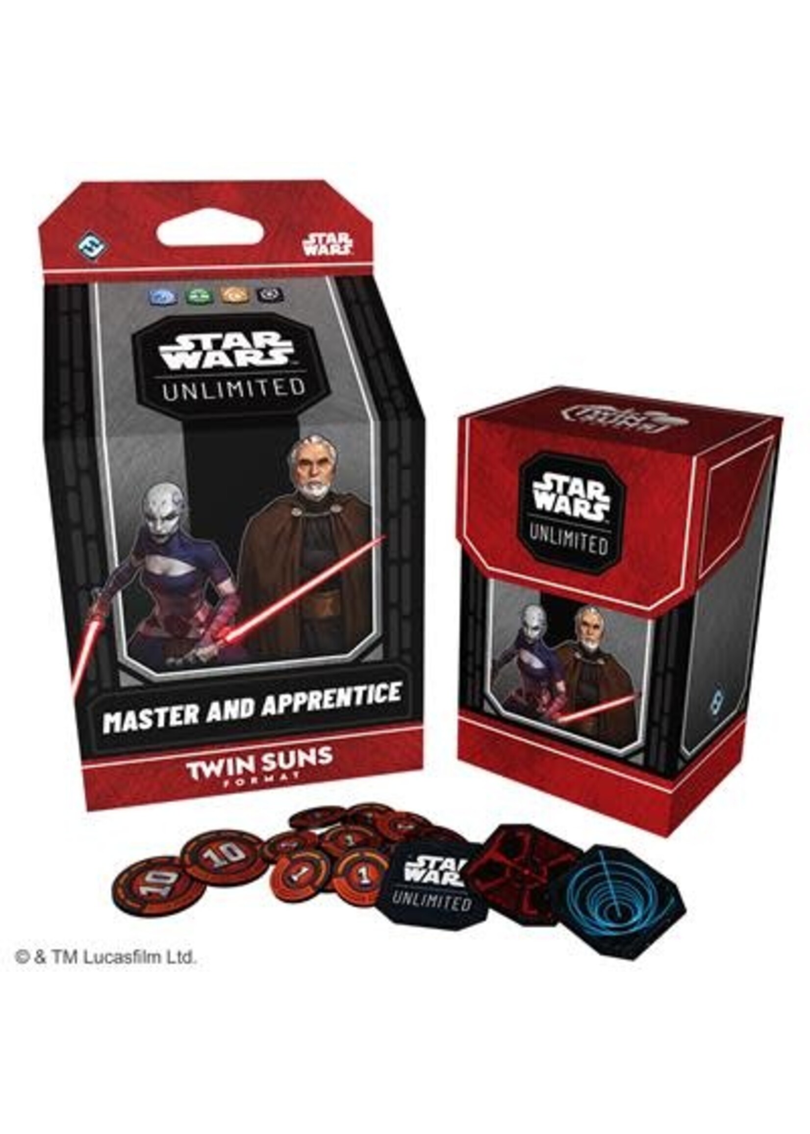 Fantasy Flight Games Star Wars Unlimited: Twin Suns Deck: Master and Apprentice: Count Dooku and Asajj Ventress
