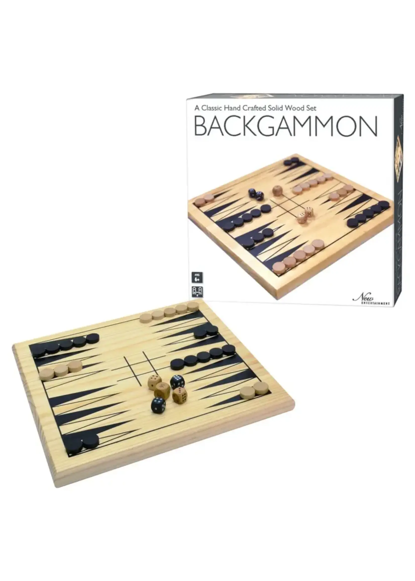 Intex Entertainement Wooden Backgammon