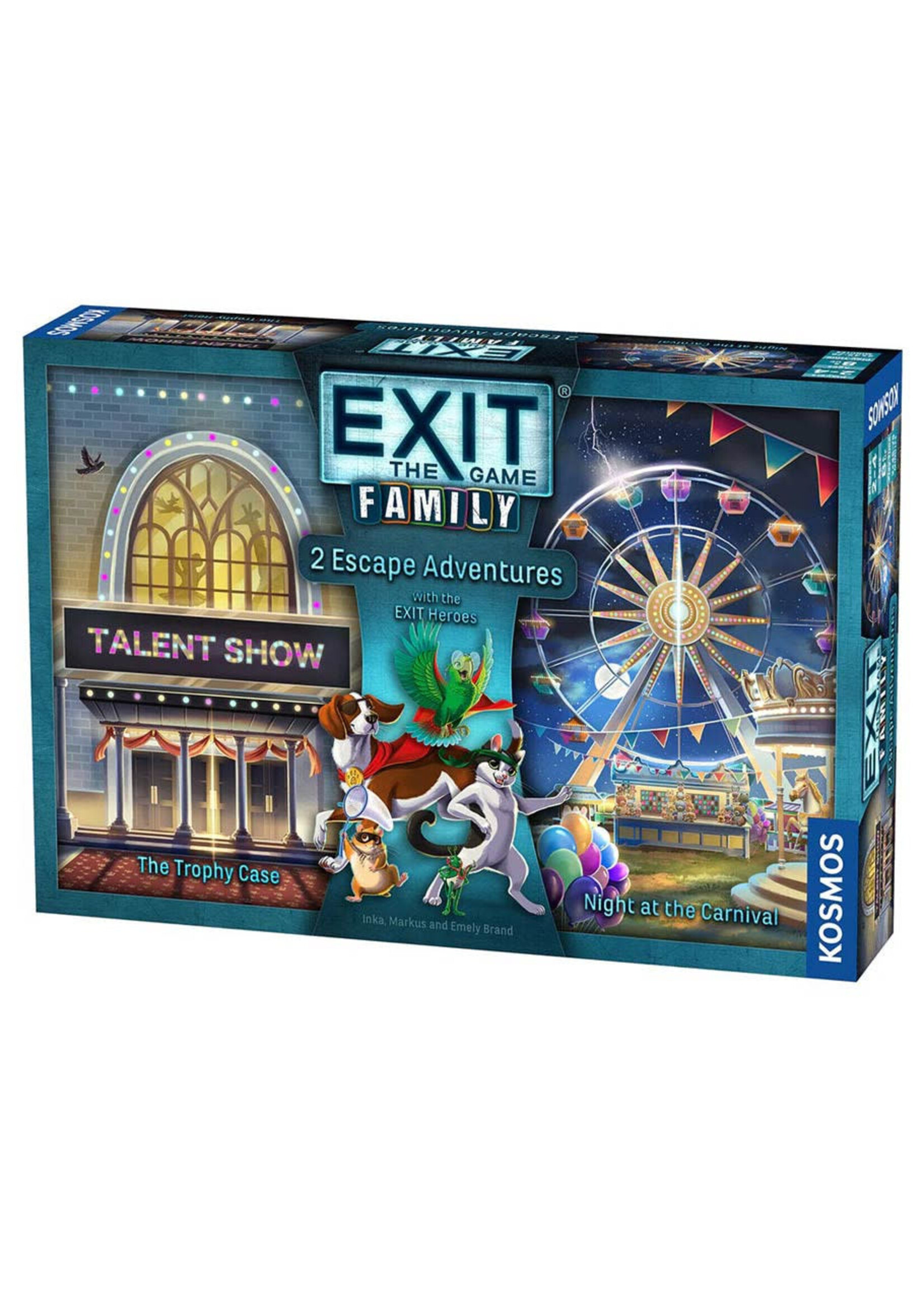 Thames & Kosmos EXIT Family: 2 Escape Adventures (Volume 2): The Trophy Case/Night at the Carnival