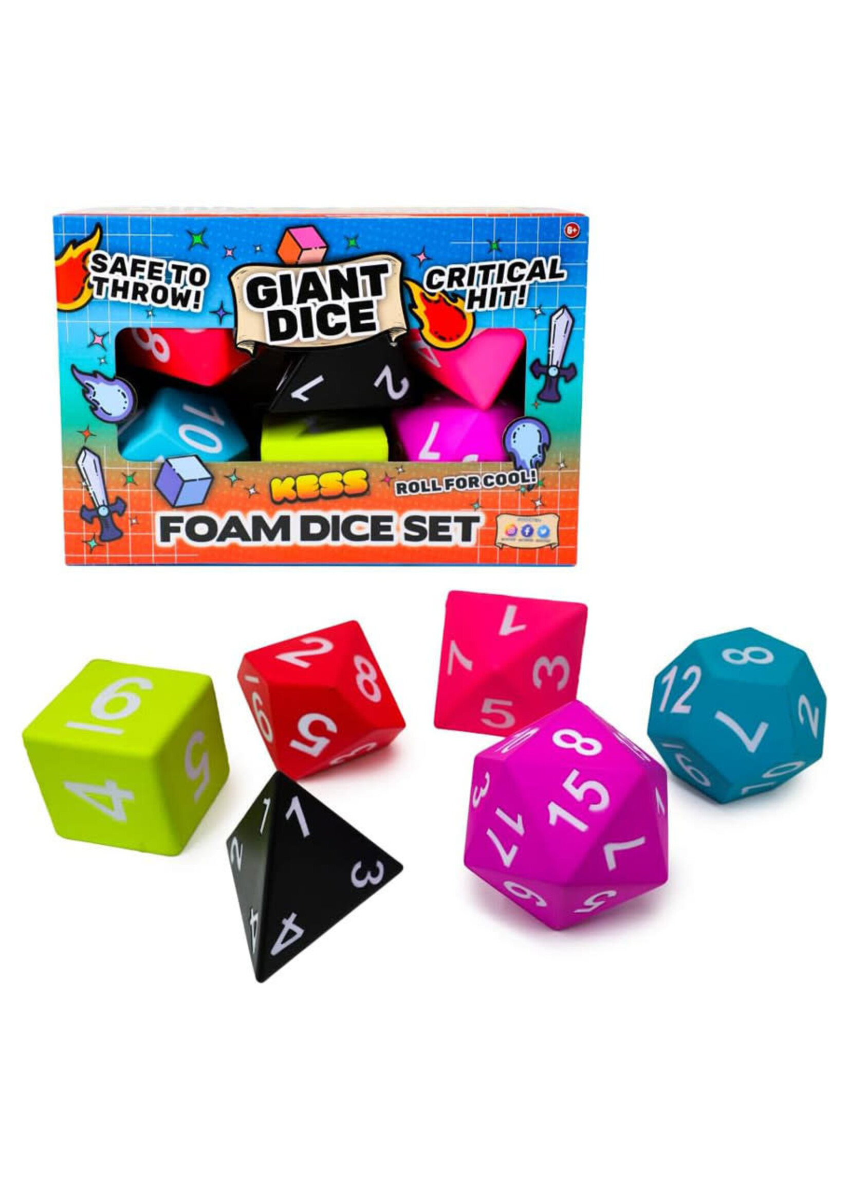 Kessler Corporation Giant Foam Dice: Combo 6-Set