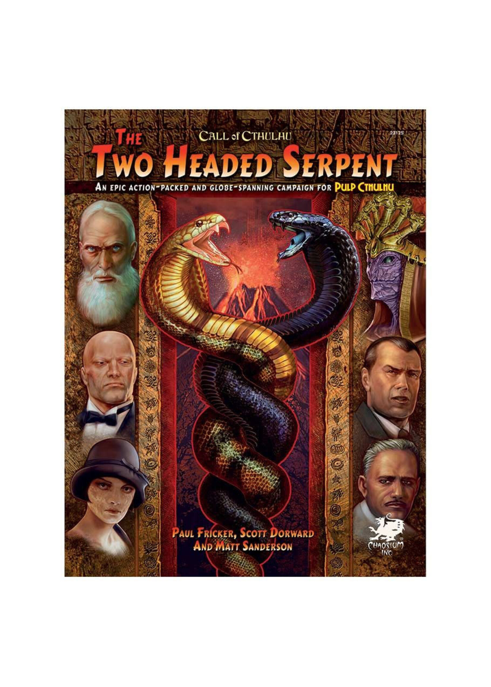 Chaosium Call of Cthulhu 7E: Pulp: The Two-Headed Serpent