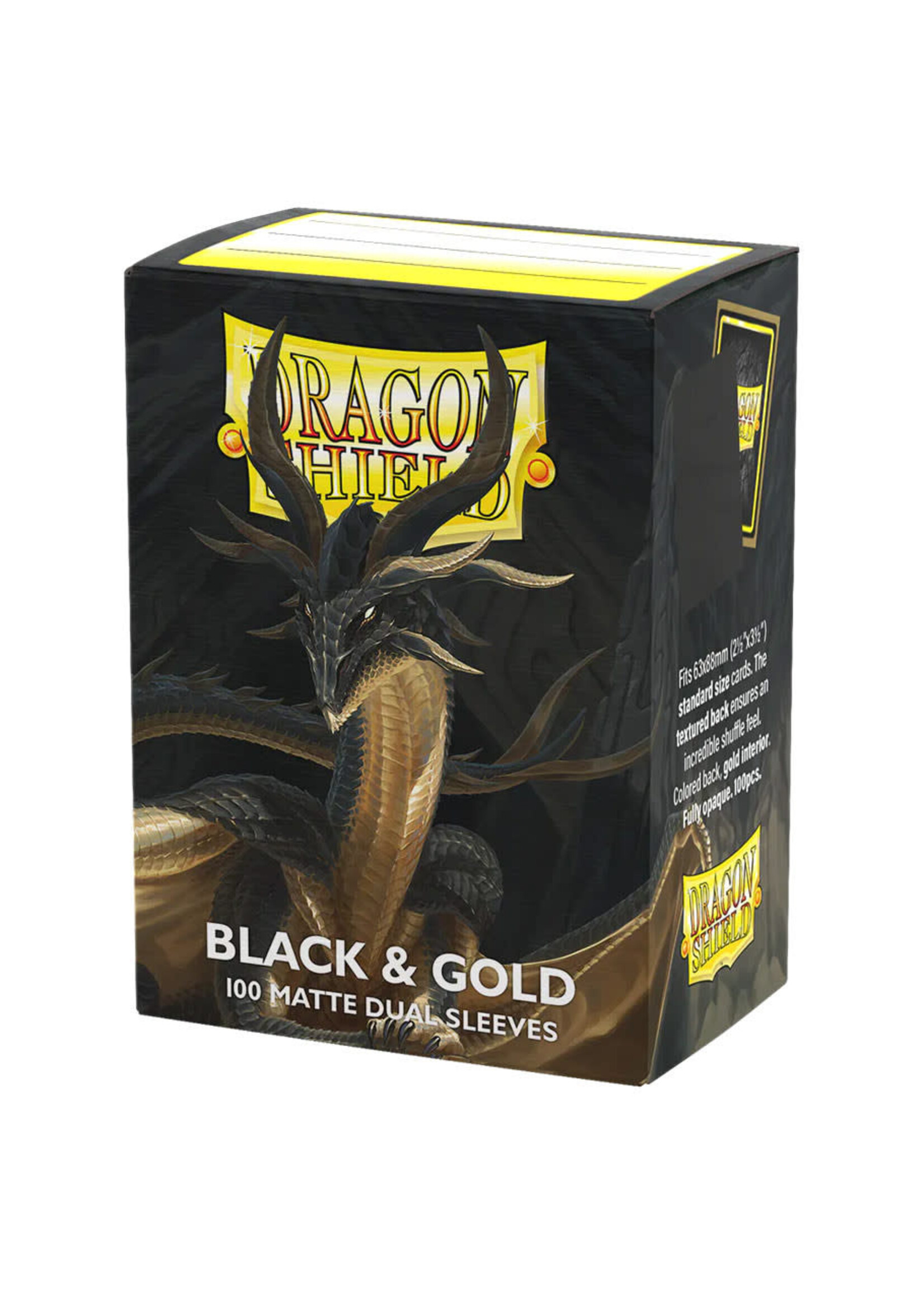 Arcane Tinmen Dragon Shield Dual Matte Black & Gold (100)