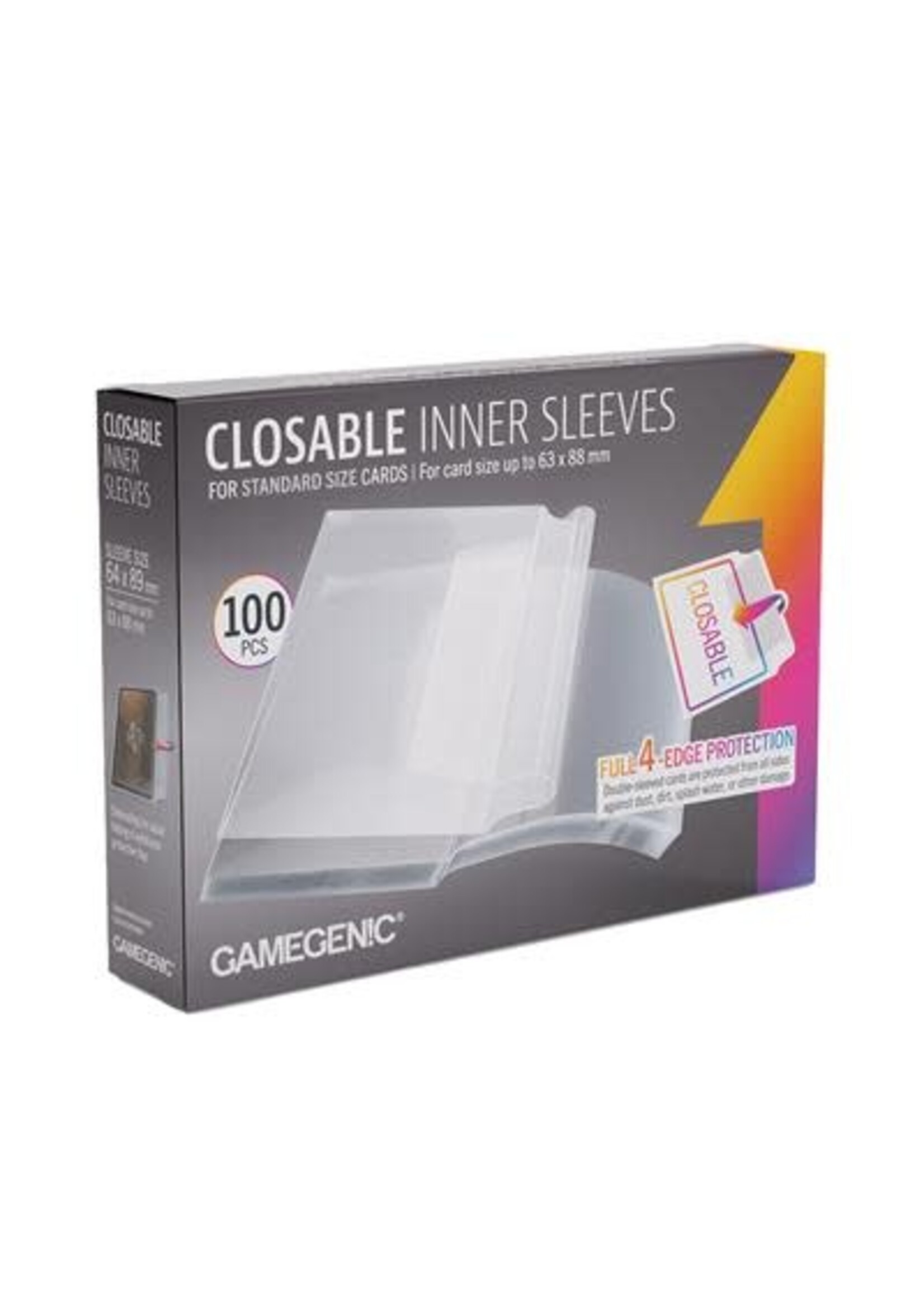 Gamegenic Closable Inner Sleeves 64x89