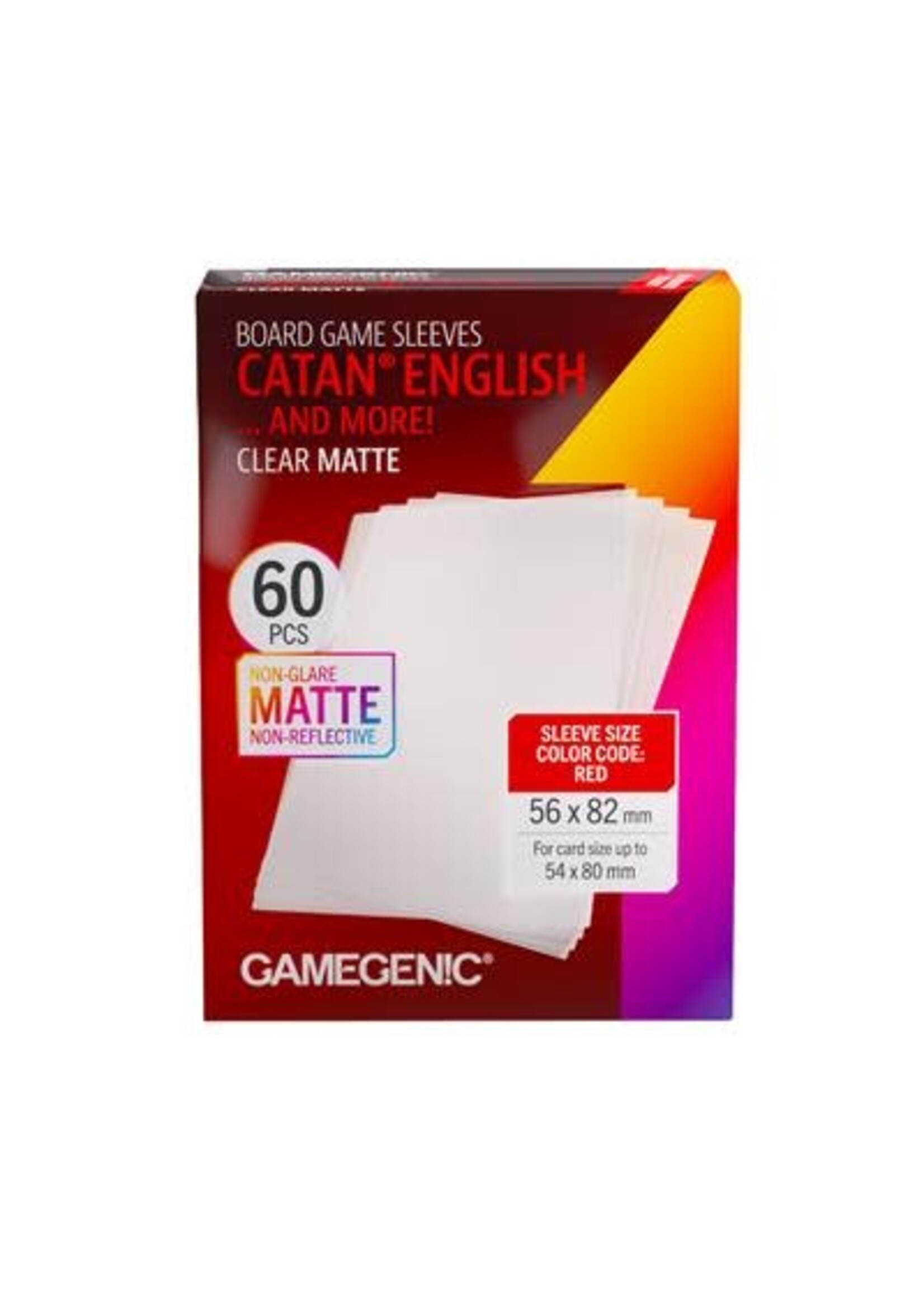 Gamegenic Board Game Sleeves CATAN English Clear Matte
