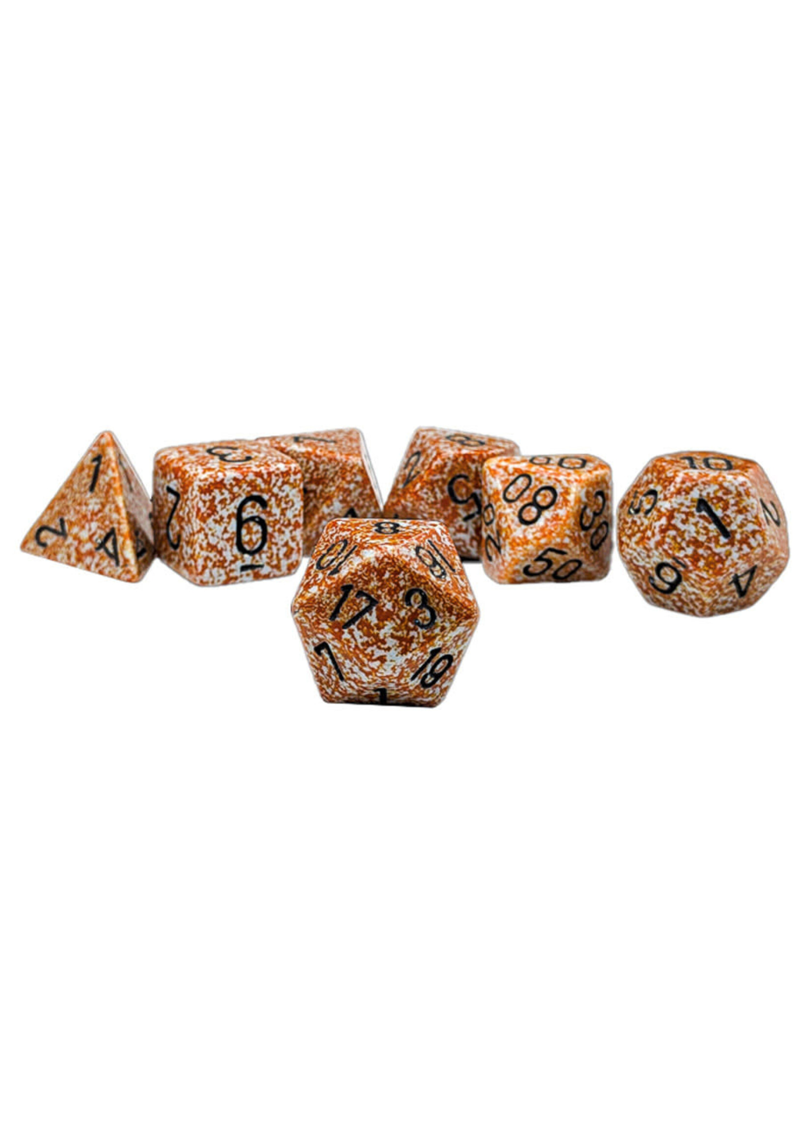 Chessex Speckled Poly 7 set: Rust