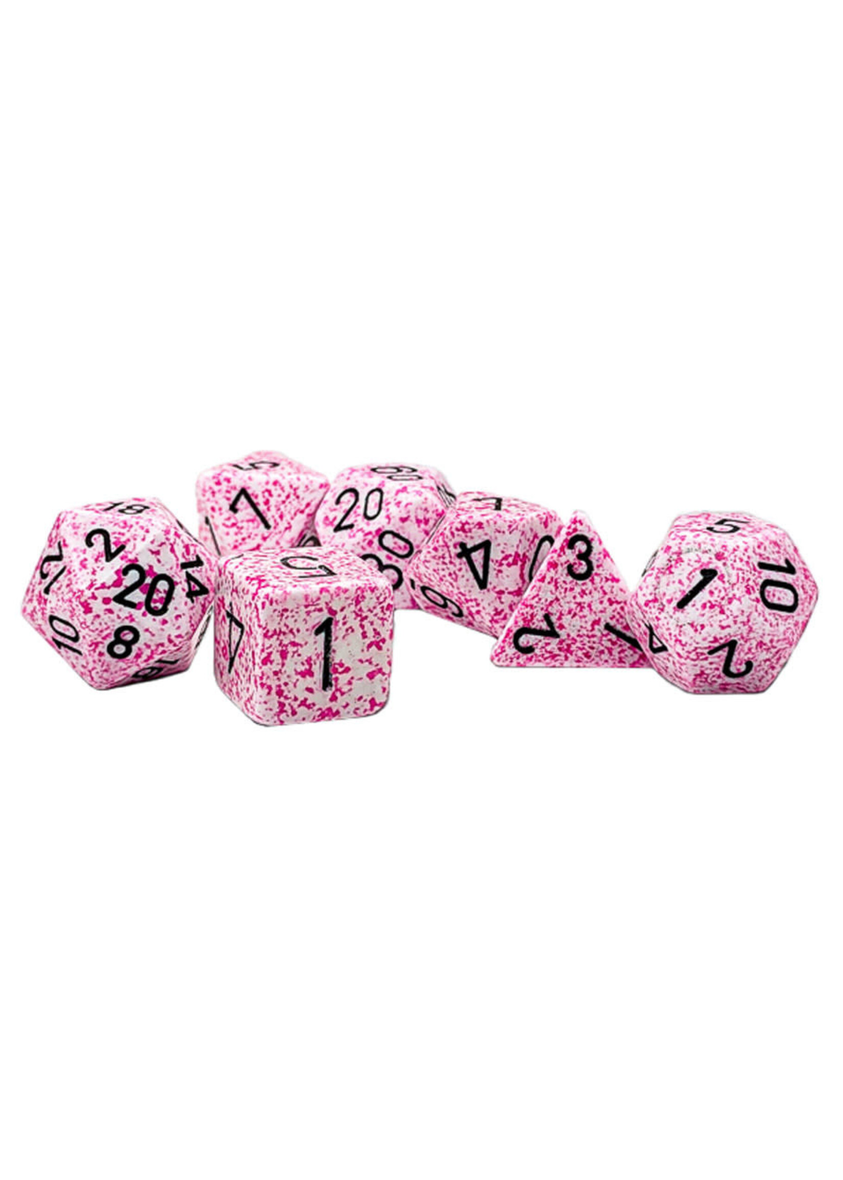 Chessex Speckled Poly 7 set: Pink