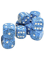 Chessex d6 Cube 16mm Speckled Ocean Stone (12)