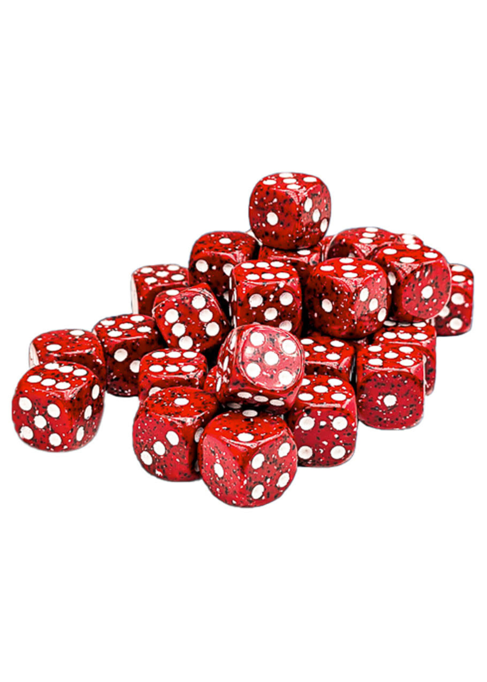 Chessex d6 Cube 12mm Speckled Lava Stone (36)