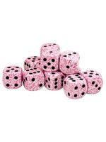 Chessex d6 Cube 16mm Speckled Pink (12)