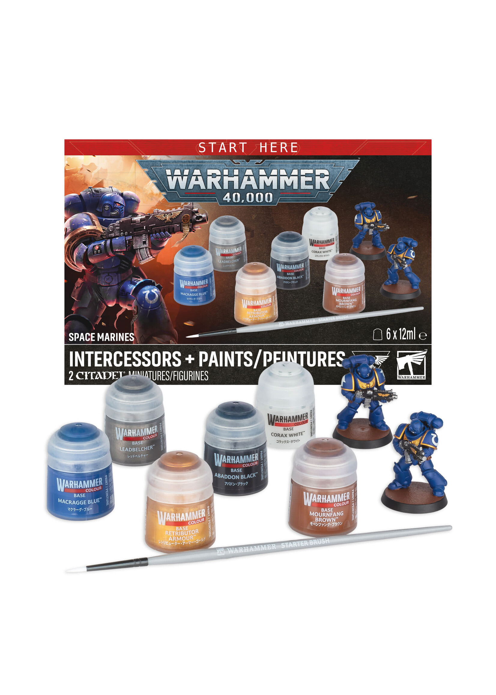 Games Workshop SPACE MARINE INTERCESSRS +PAINTS