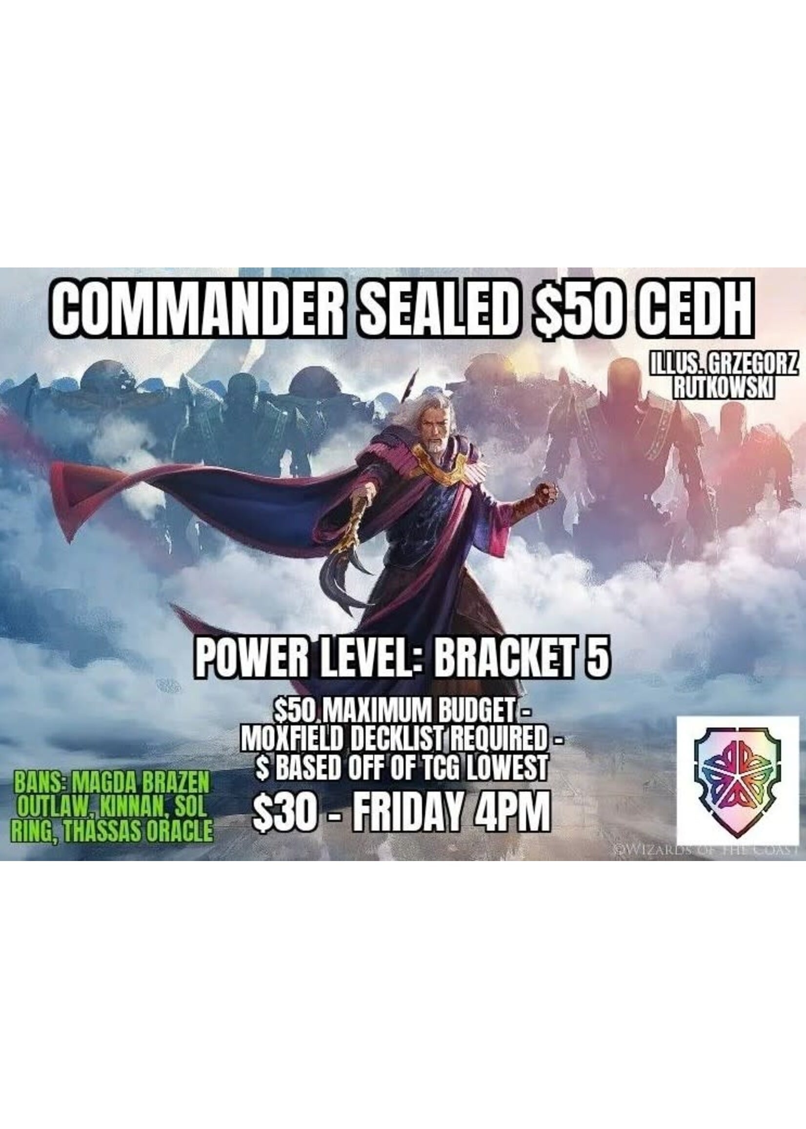 Commander Sealed Side Event - Friday Budget CEDH with Bufftown Bullies
