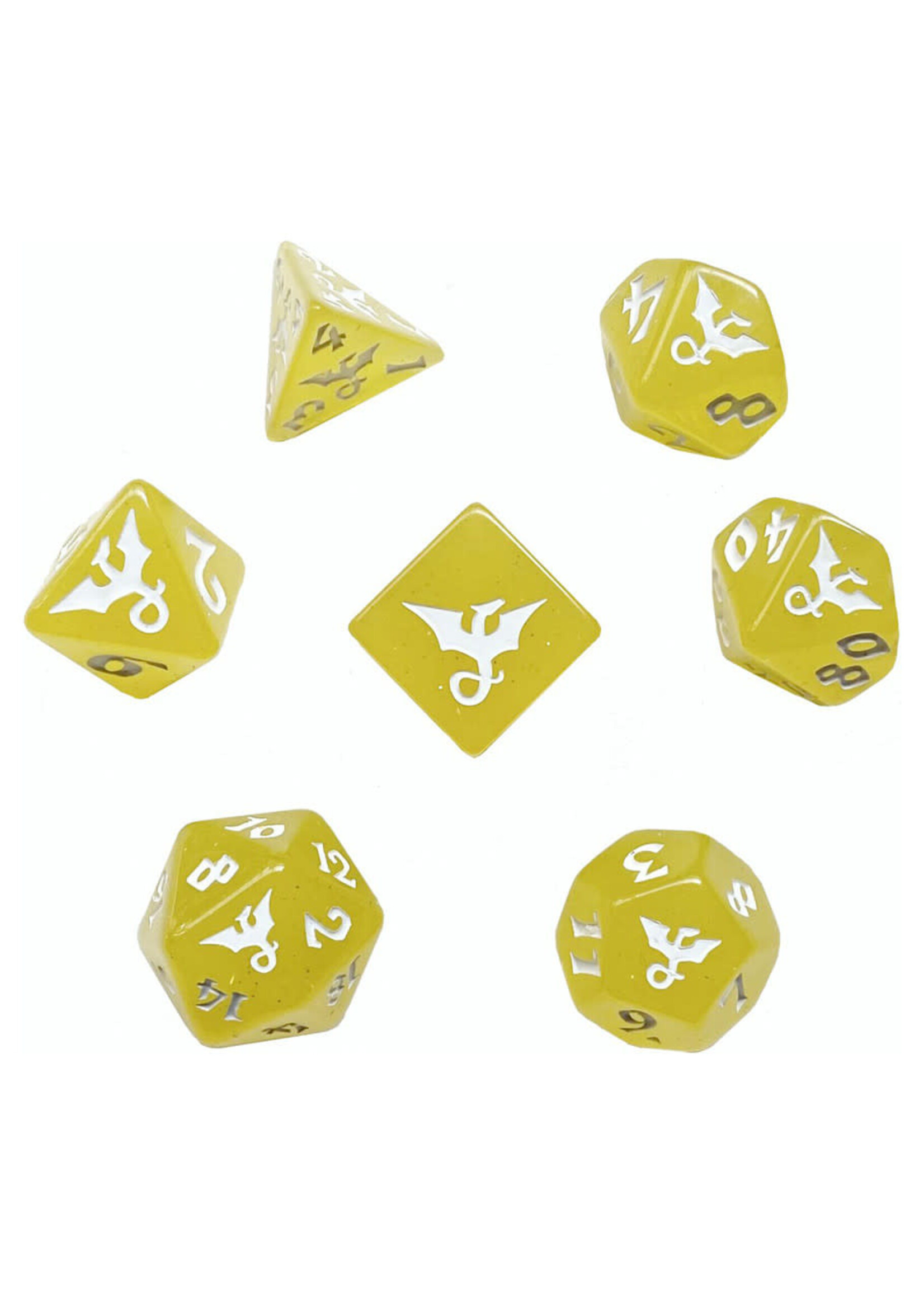 Black Oak Workshop 7-Set Glitter: Dragon: Yellow