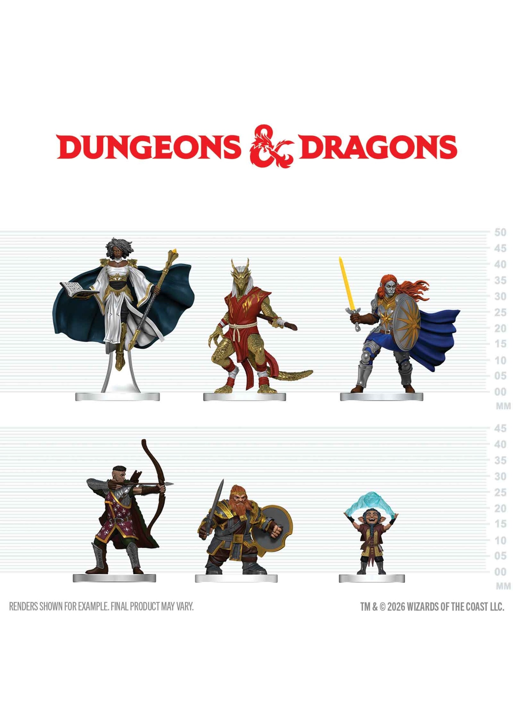 WizKids D&D Icons of the Realms W29 Player's Handbook - Swords n' Staves Starter