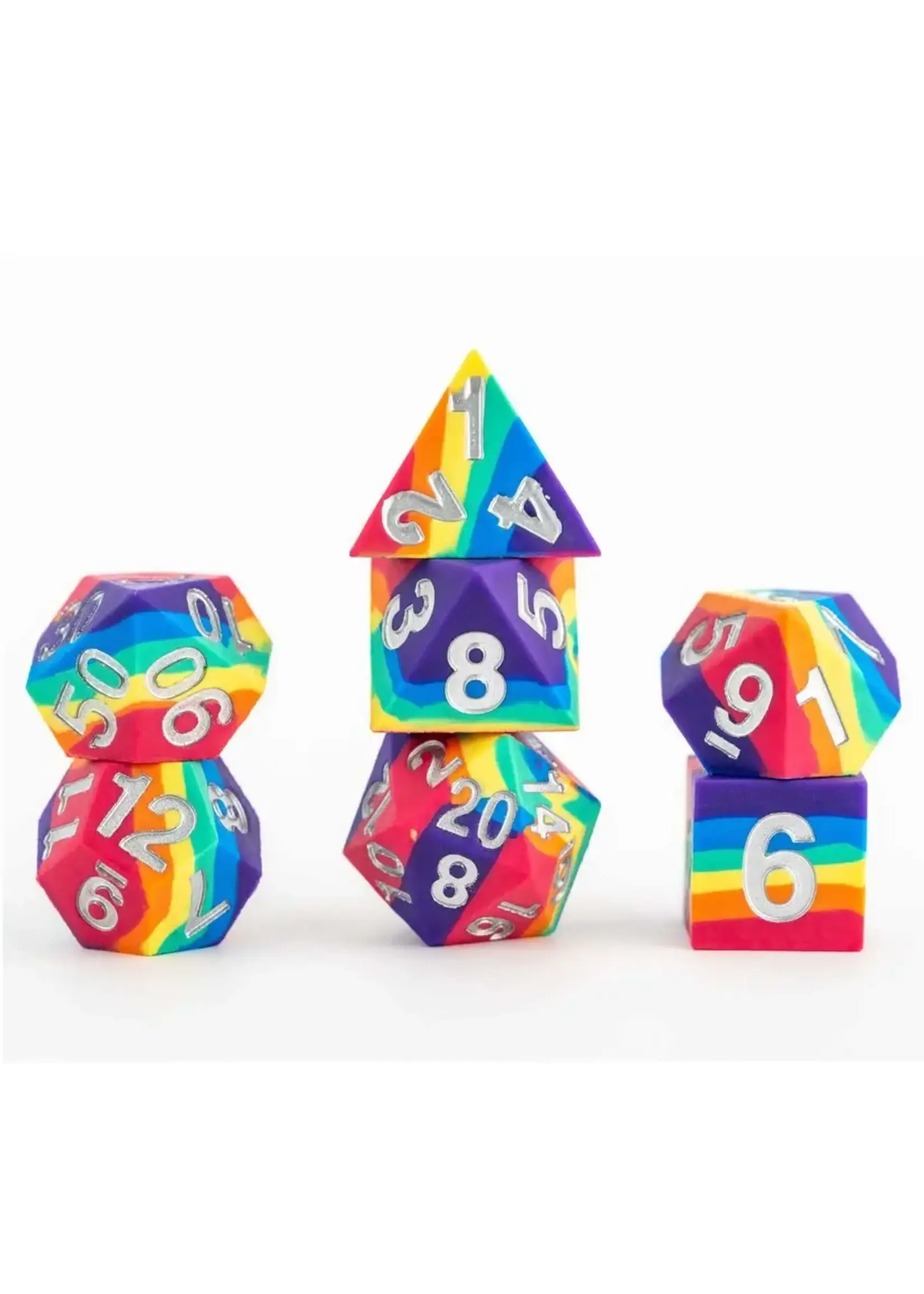 Fanroll LLC 7-set Sharp Edge Silicone Rubber Rainbow
