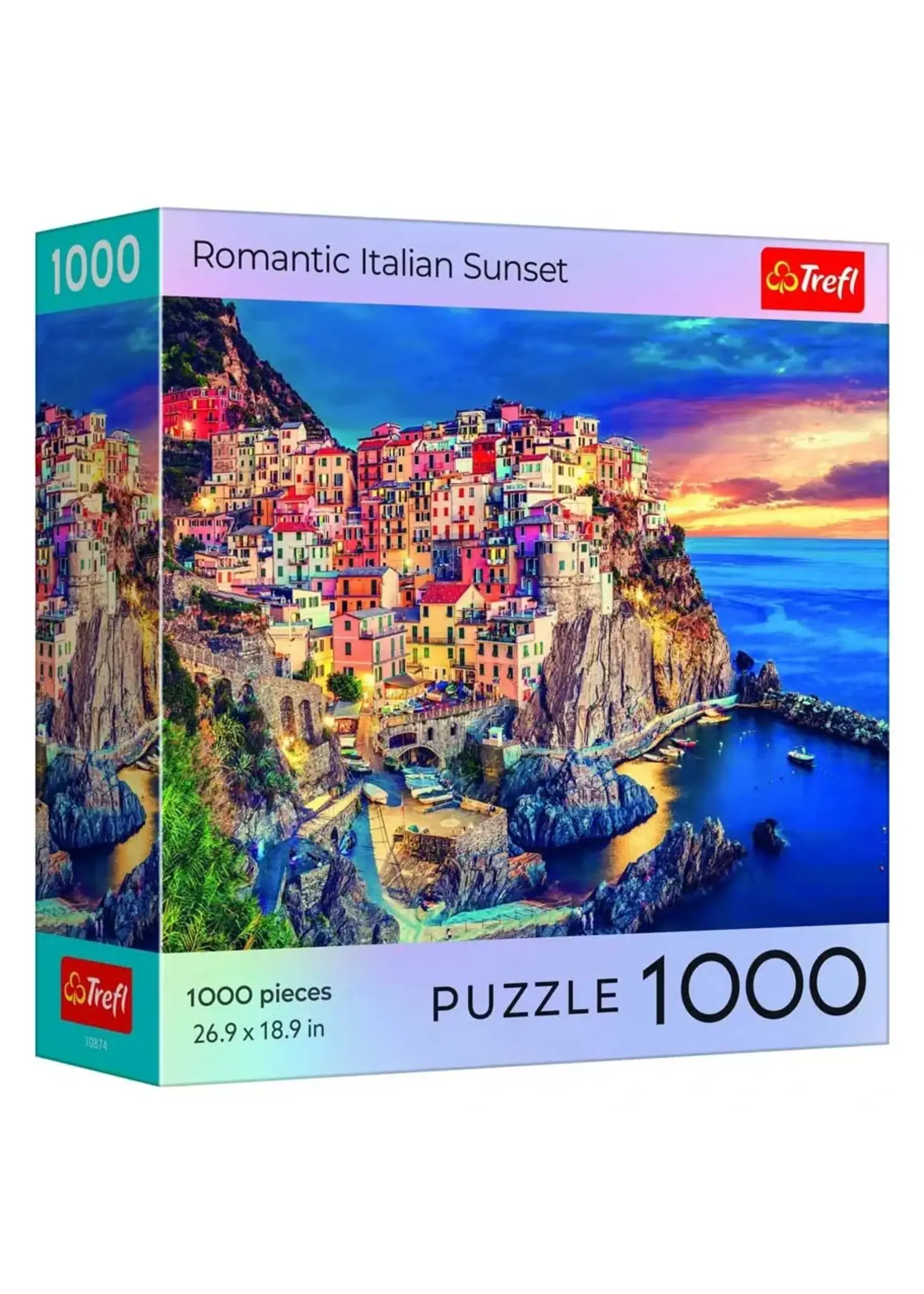Trefl 1000 Piece Puzzle: Romantic Italian Sunset (Trefl Red)