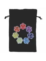 Black Oak Workshop Dice Bag: Rainbow d20