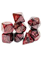 Chessex Lab Dice Lustrous Poly 7 set: Gothic w/ copper