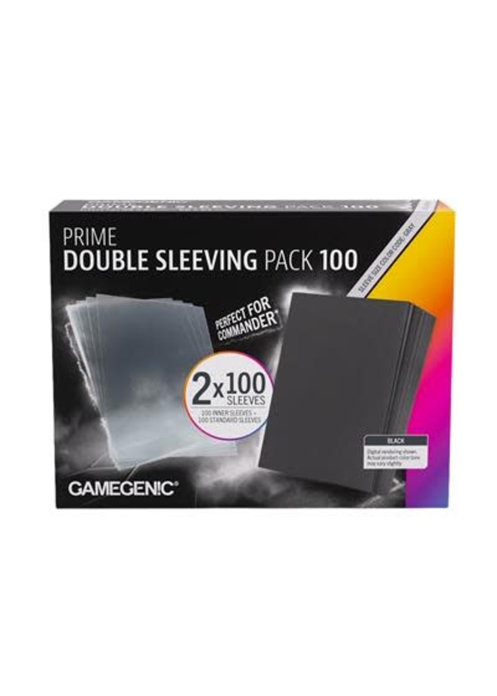 Gamegenic Prime Double Sleeving Pack (100) 66mm x 91mm