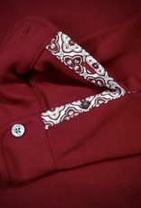 Harris & Tailor Men's Shirt - Long Sleeve Button Down Burgundy