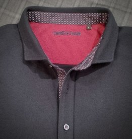 Harris & Tailor Shirt - Long Sleeve Button Down Navy / Burgundy