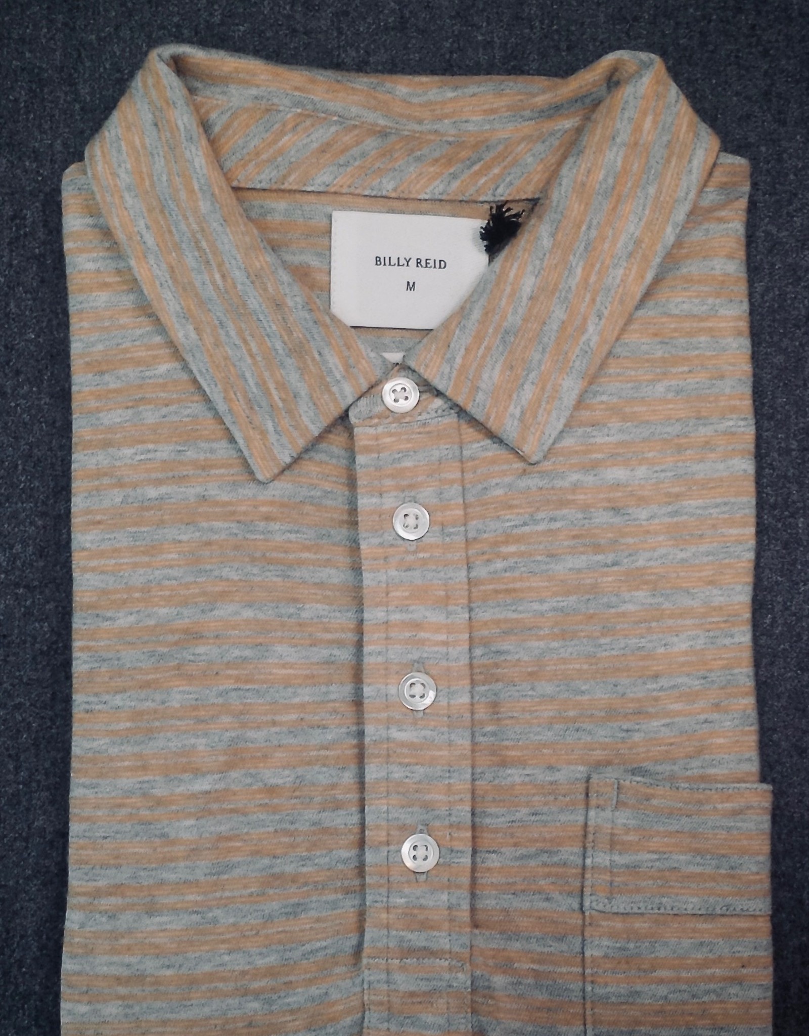 Billy Reid Men's Polo - Cashmere Striped Long Sleeve