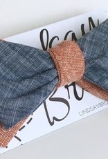 Lindsay Brook Designs Chambray Reversible Bow Tie