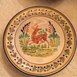 Gorky Gonzalez P20 Dinner plate w/ design (campere animales dif conejo, pájaro, venado, gallo)