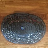 Annieglass Indigo Oval Platter 16x11