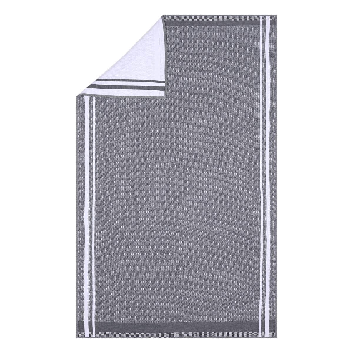 LJF Guest Towel Duetto Caviar 12"x20"