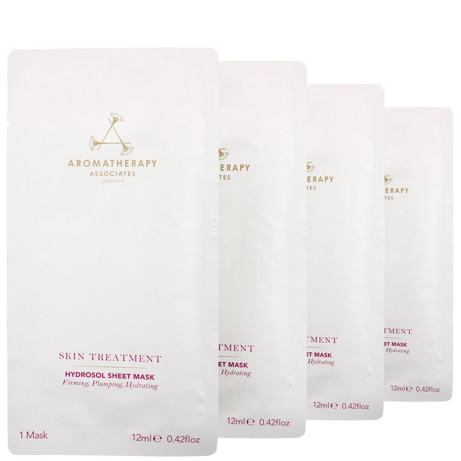 Aromatherapy Associates Sheet Mask Sachets (Hydrosol) Pack of 4