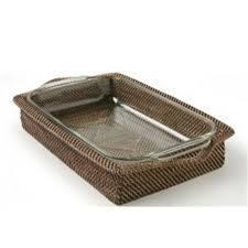 Calaisio Rectangle Tray w/ pyrex - 3qt.