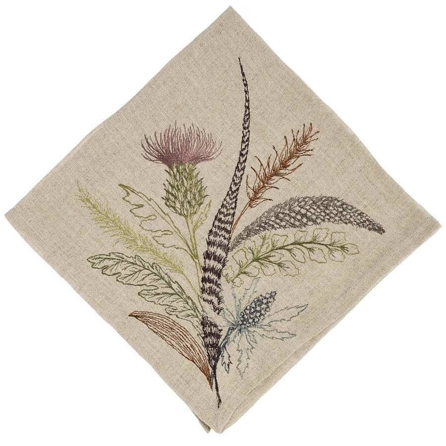 Coral and Tusk LLC Napkin 20x20 thistle