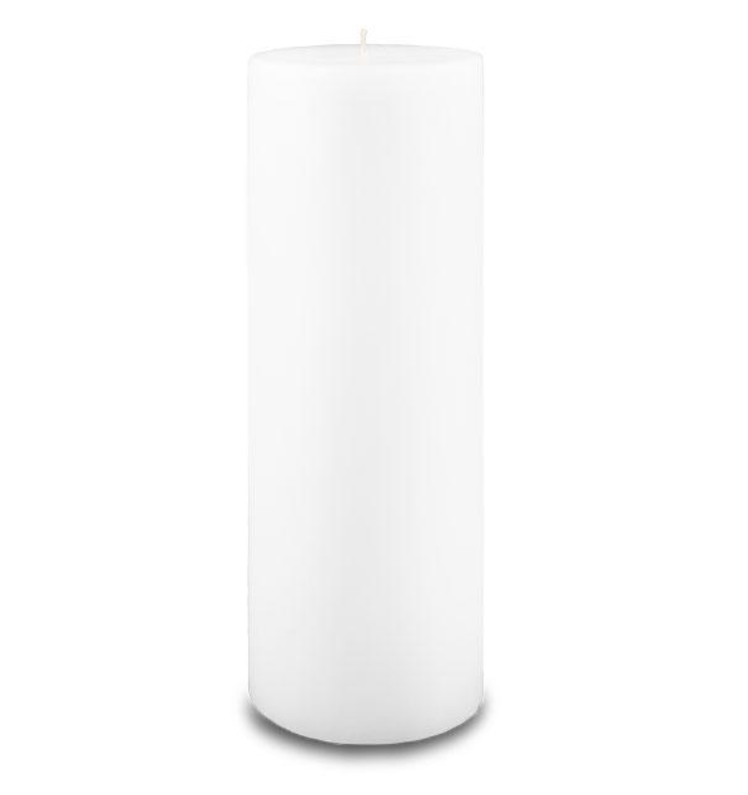 Creative Candles, LLC White Pillar 3x9