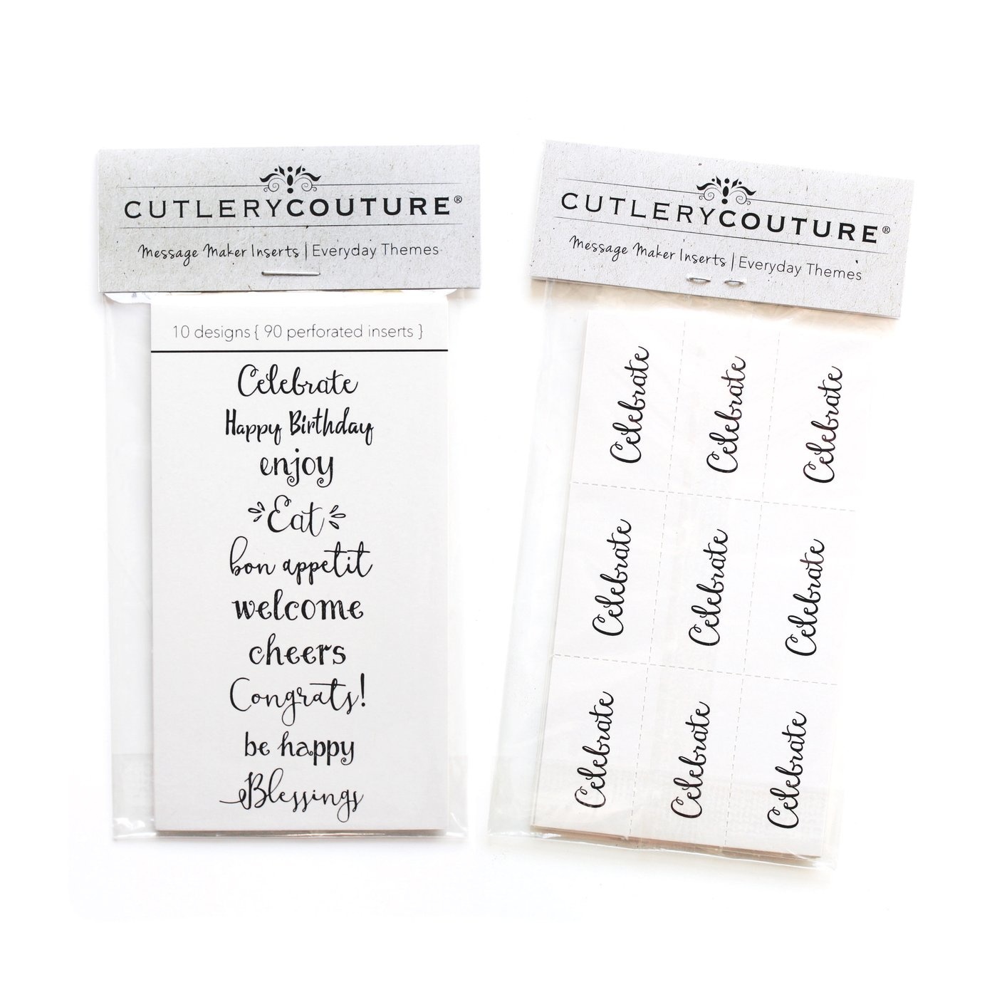Cutlery Couture Paper inserts everyday