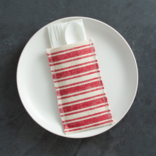 Cutlery Couture Red Cotton Stripe set of 8