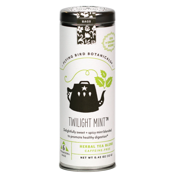 Flying Bird Botanicals Twilight Mint Tea - 15 bag tin