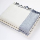 Harlow Henry Alpaca Throw Light Blue Stripe