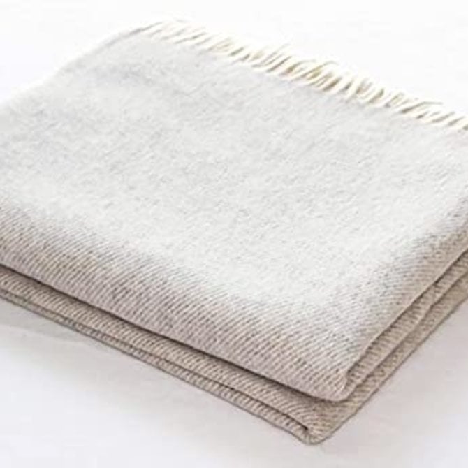 Harlow Henry Cashmere Throw Linen