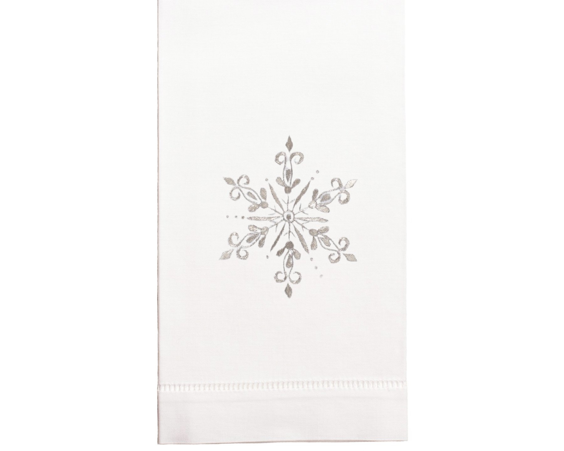 Henry Handwork Snowflake Silver Towel