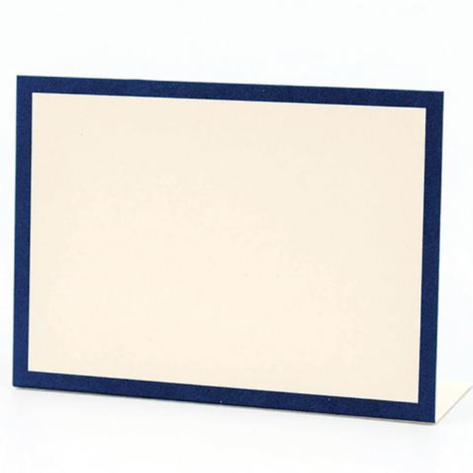 Hester & Cook Navy Frame Place Card - Set of 12