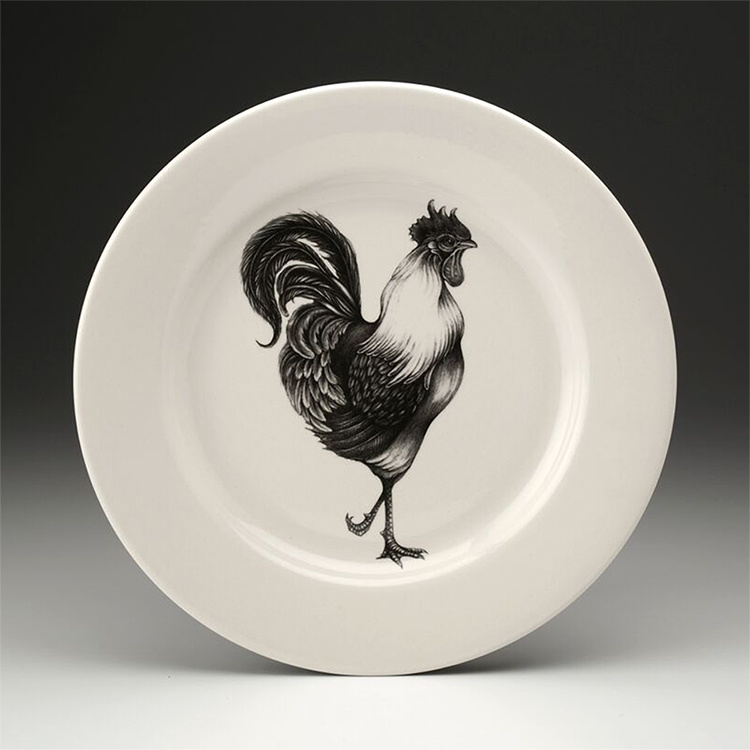 Laura Zindel Design Salad Plate Rooster