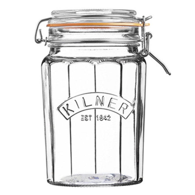 Kilner Facetted Clip Top Jar 33.4 fl oz